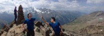 summit celebration...not all panoramas go to plan