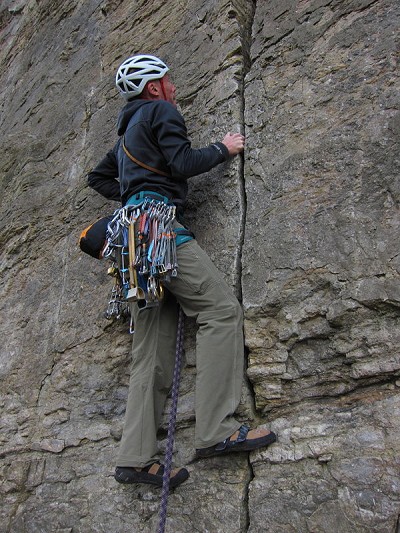 Not light enough for hard sport; not padded enough for big walls - but fine for eveything else  © Dan Bailey