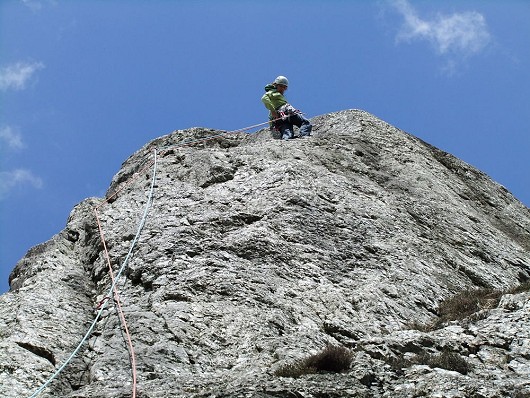 Kirkus's Climb Direct, Pitch 3  © caradoc