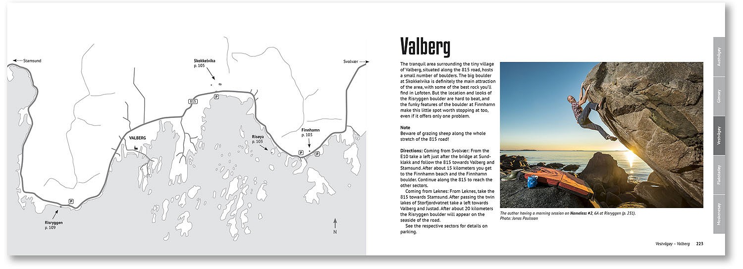 Bouldering Lofoten Example Page - Valberg approach  © Jonas Paulsson