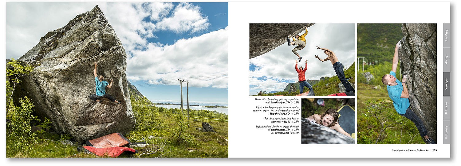Bouldering Lofoten Example Page - Valberg action  © Jonas Paulsson