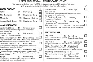 BMC Route Card  © Arc'teryx