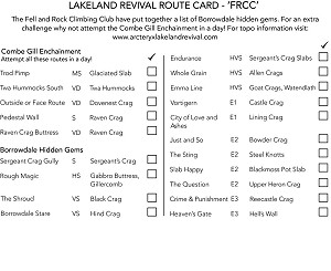 FRCC Route Card  © Arc'teryx