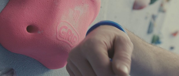 Grip's specifically designed holds and wristband  © GRIP/Uniform