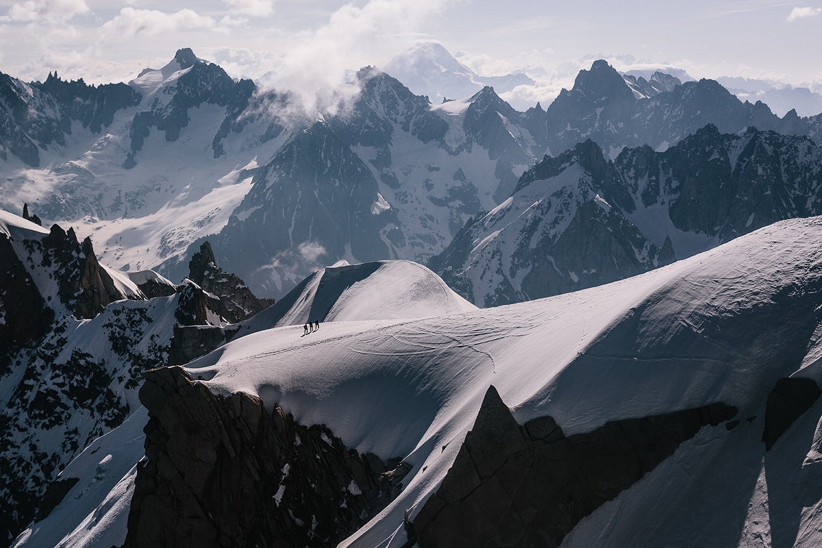 Climbers in the Mont Blanc Range on a previous Arc'teryx Alpine Academy  © Arc'teryx