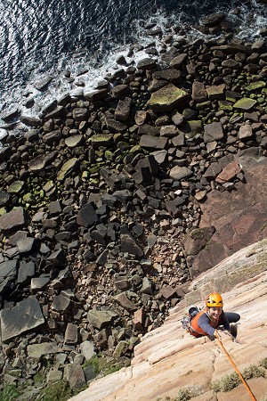 Possibly the most underrated route I have ever done: Roaring Forties on Hoy  © Rob Greenwood - UKClimbing