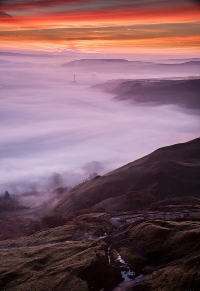 Cloud inversion over Hope Valley near Castleton.  © DB72