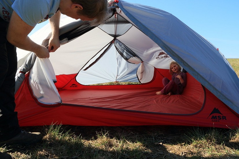Good consistent headroom, for a backpacking tent  © Dan Bailey