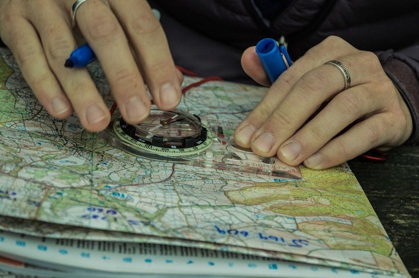 Make sure you know your way around a map and compass  © Richard Prideaux