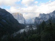 Storm clouds clearing over Yosemite