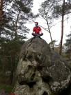 Bouldering at Buthiers.