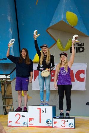 The women's podium 2016  © Charlie Low Photography
