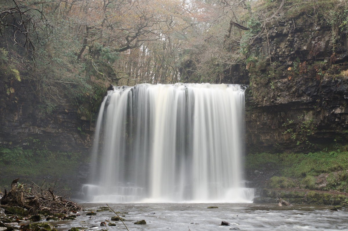 Sgwd yr Eira - a waterfall you can easily walk behind  © Tom Hutton