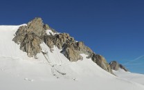 View of the East ridge of Tete Blanche from below Col Blanc