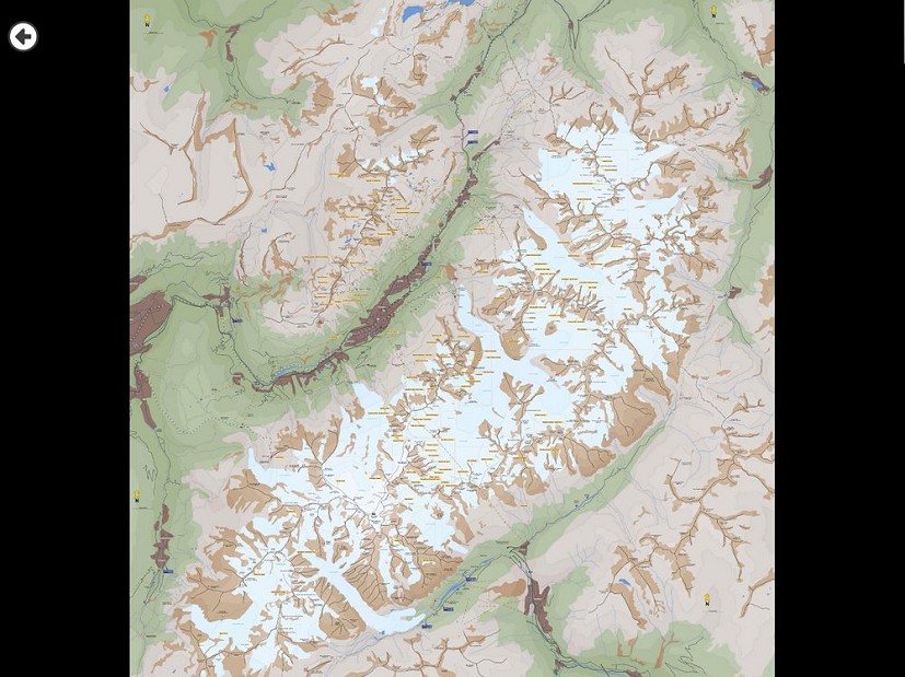 Full Chamonix Map  © ROCKFAX