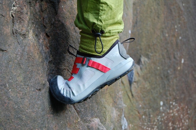 Unfortunately I don’t find the sole rigid enough for climbing or bouldering  © Charlie Low Photography