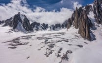The crevasse field crossing of the Vallee Blanche