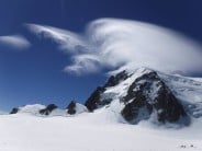 Spectacular Lenticular Clouds Over Mont Blanc Du Tacul
