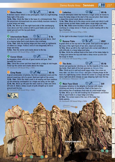 Rockfax West Country Climbs Book - Demo Route  © Rockfax