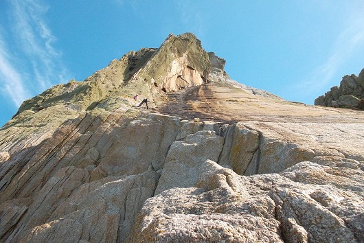 Climbers on Albion, Lundy  © Phil79