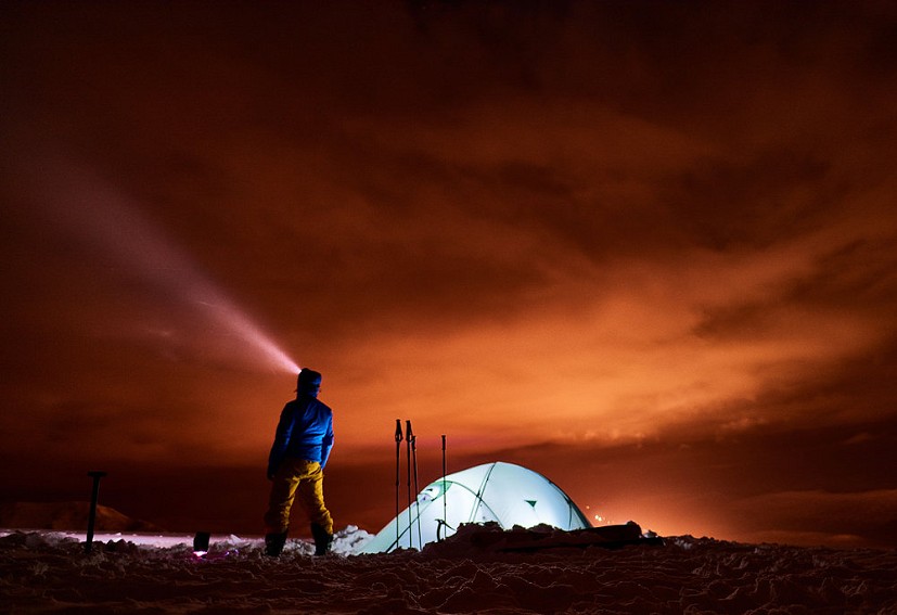 Winter camp on Aonach Mor  © Hamish Frost