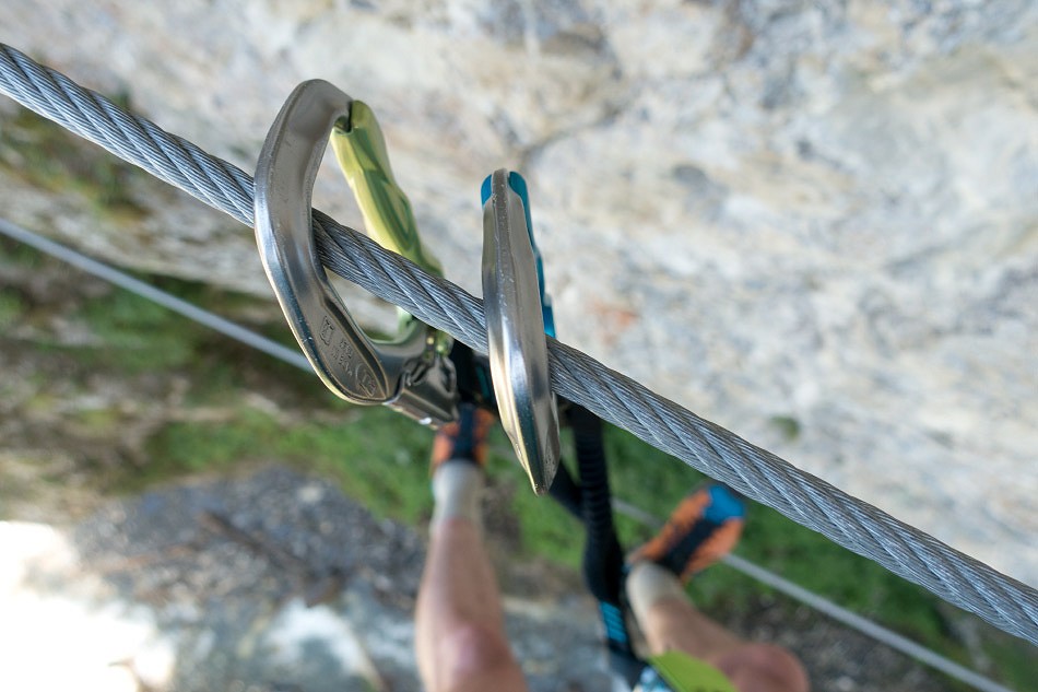 Climbing Technology Via Ferrata set review - Hook It close-up  © Alan James
