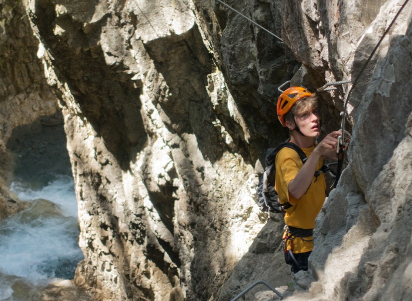 Climbing Technology Via Ferrata set review - Classic-K in use  © Alan James
