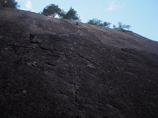 Climber on the upper part  © Nikolay C.K. Tjøstheim