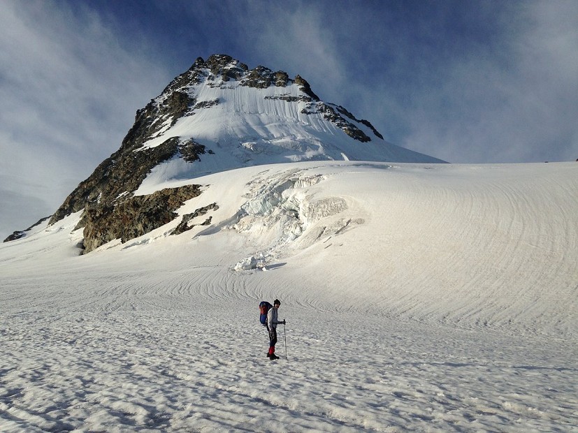 Tim on Mont Miné Glacier, September 2014   © Dan Richards