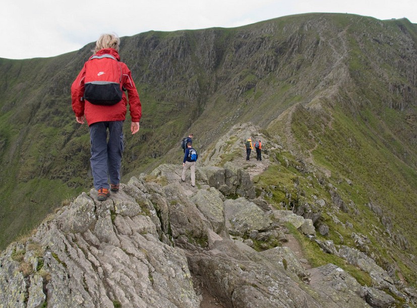 Kitted out for a total cost of £50, but well up for Striding Edge  © Alan James