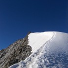 Approaching the summit of Pointe De Mourti