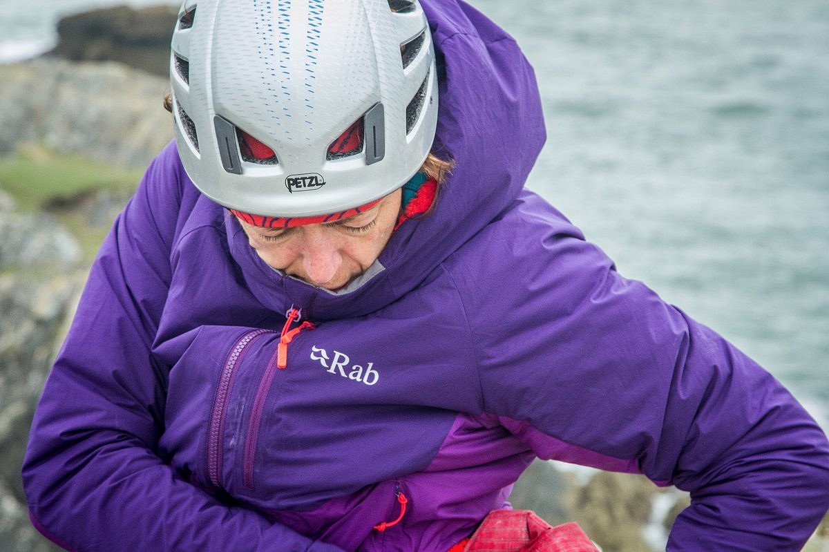 Libby Peters wearing the Alpha Direct Jacket  © Rab