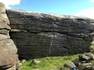 Overhanging wall Sartree Crag
