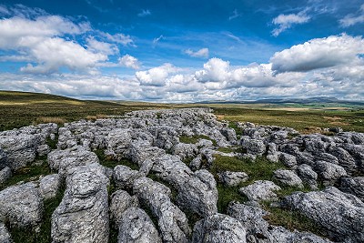 A view of Great Scar near Ribble Head. Yorkshire Dales.  © Rob Steptoe