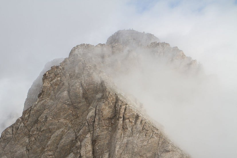 Cloud rolls in over Mytikas peak  © Jane Livingstone
