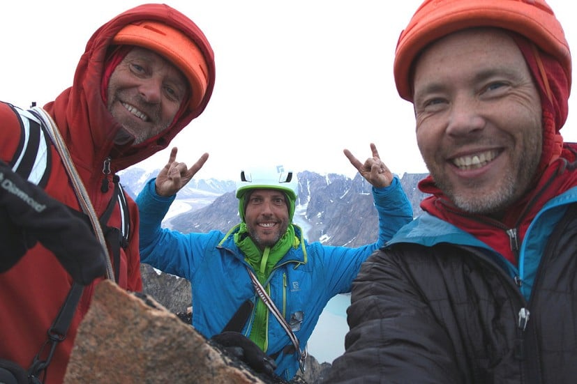 Paul, Robert & David on the Summit  © Paul Seabrook