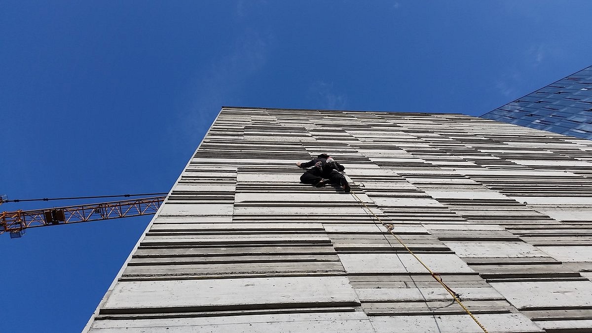 Reykjavik even has its own outdoor sport climbing wall  © Rob Askew