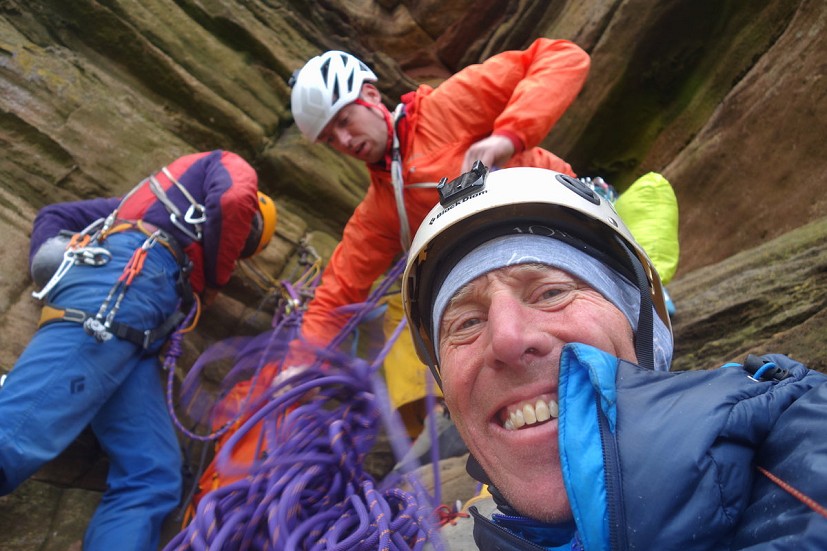 Duncan and team enjoying the Old Man of Hoy  © Duncan Booth