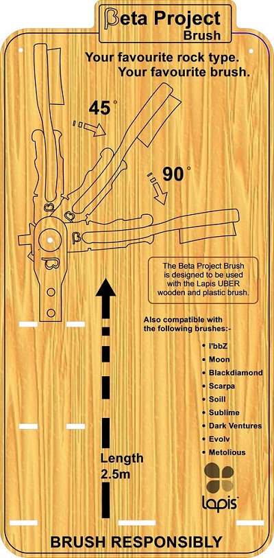 Brush Stick Fact Sheet  © Beta Climbing Designs