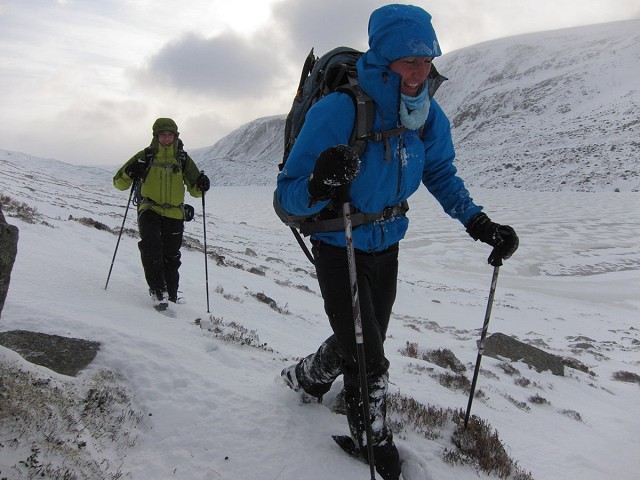 Wind, snow and heavy packs make poles a good idea in winter  © Dan Bailey
