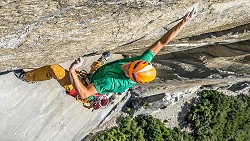 Jorg Verhoeven on Dihedral wall, 8b+ MP, El Capitan, Yosemite  © Dustin Moore