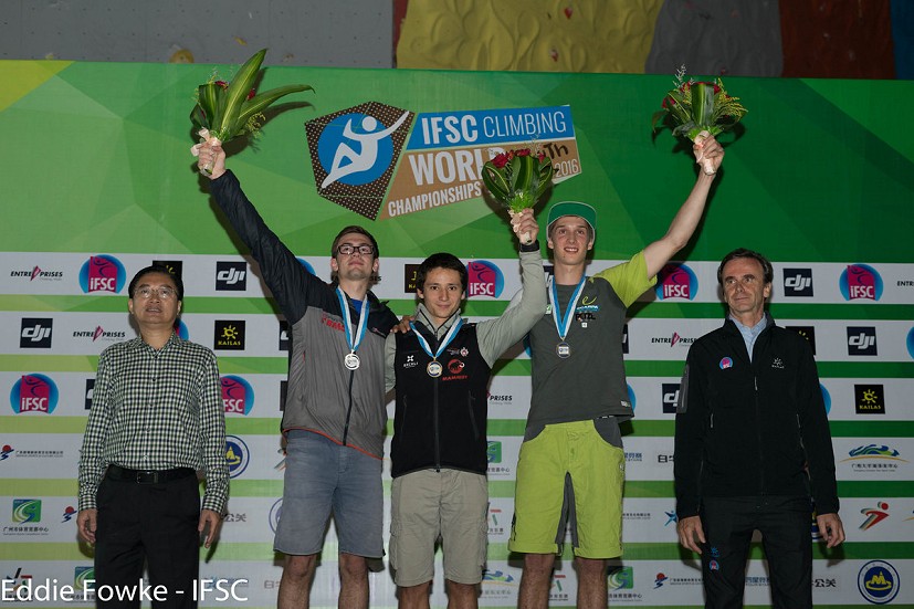 William Bosi takes 2nd place in the overall standings  © Eddie Fowke/IFSC