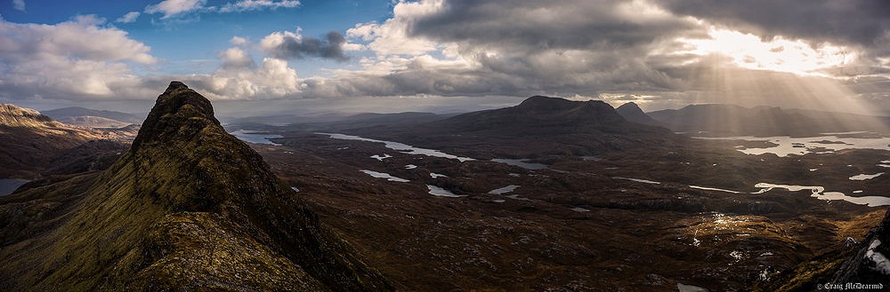 Autumn View across Assynt  from Suilven at the end of October  © craig123