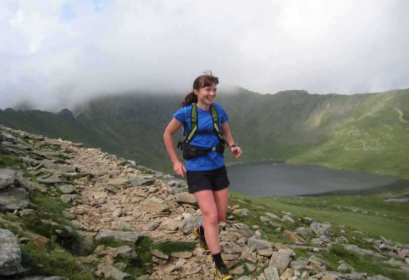 On Striding Edge in the Koulin Trail Tee  © Bridget Glaister collection