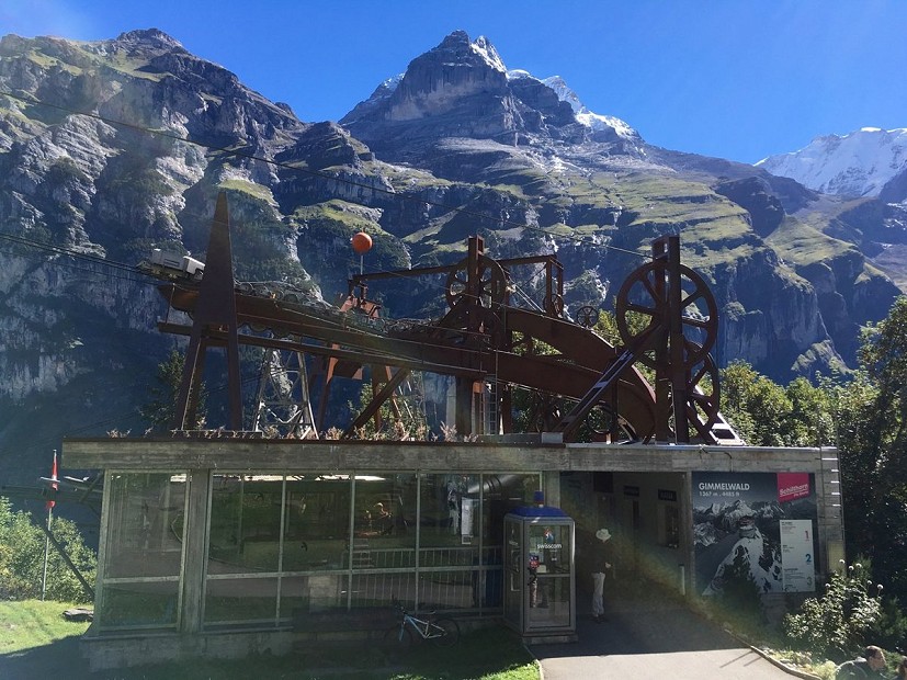 Cable car station in Gimmelwald  © Alfie Jamieson