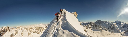 Approaching the Summit of Les Courtes.   © Josh Willett