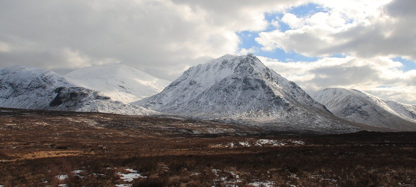 Meall a' Bhuiridh (left) and the northern top of Creise from near the Kingshouse Hotel  © Dan Bailey