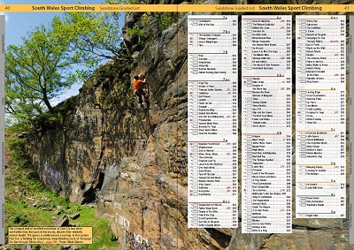 South Wales Sport Climbs Review - Example page 1  © Rockfax