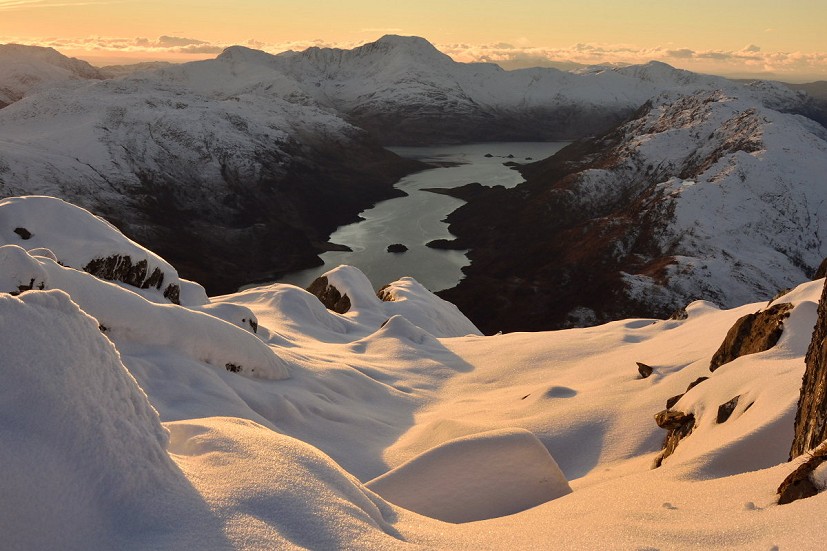 Loch Hourn and Knoydart from Buidhe Bheinn in early winter  © James Roddie
