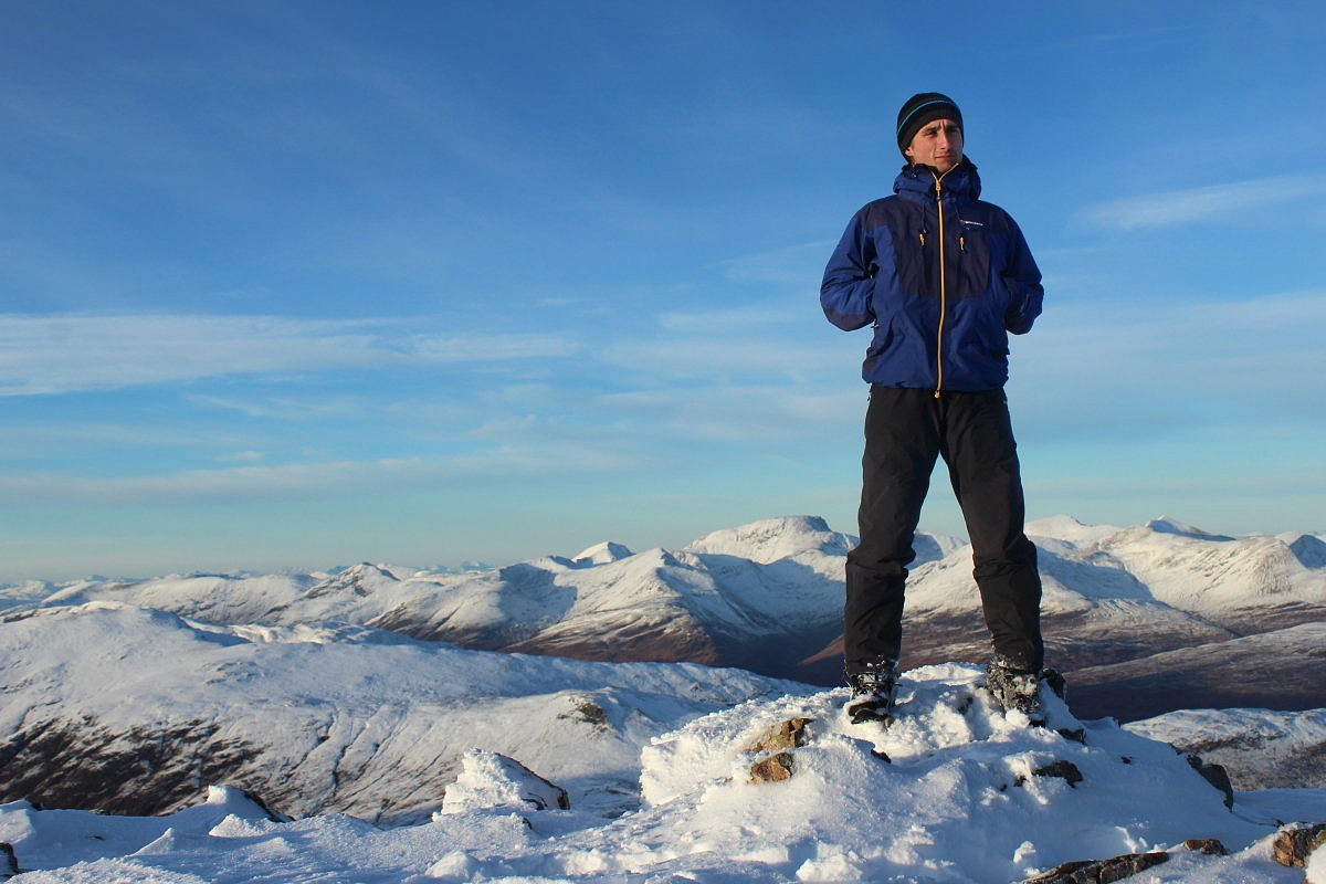 On top of the Buachaille in the Endurance Pro jacket & Alpine Pro Pants  © David Macmorris